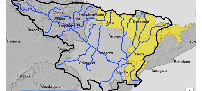 Como consecuencia de los avisos de la AEMET de lluvias intensas de al menos 15-20 l/m2 en 1 hora, la Confederación Hidrográfica del Ebro advierte de la posibilidad de crecidas repentinas en barrancos y pequeños afluentes en Lleida y Tarragona Como consecuencia de los avisos de la AEMET de lluvias intensas de al menos 15-20 l/m2 en 1 hora, la Confederación Hidrográfica del Ebro advierte de la posibilidad de crecidas repentinas en barrancos y pequeños afluentes en Lleida y Tarragona